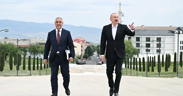 İlham Əliyev Xankəndidə Zəfər parkında Fotolar