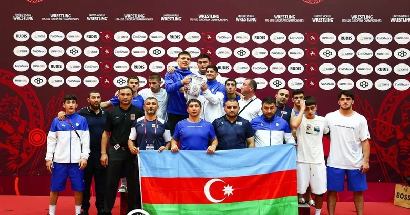Güləşçilərimiz Avropa çempionatında ikinci yeri tutub