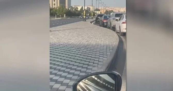Ağ Şəhərdə vətəndaşların şikayət etdiyi yol quruluşu