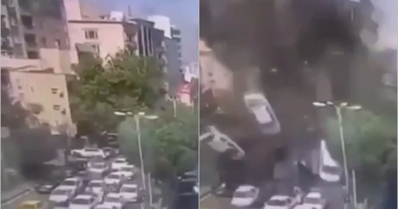 Tehranın ABŞ istehsalı bomba ilə vurulma görüntüləri ANBAAN VİDEO