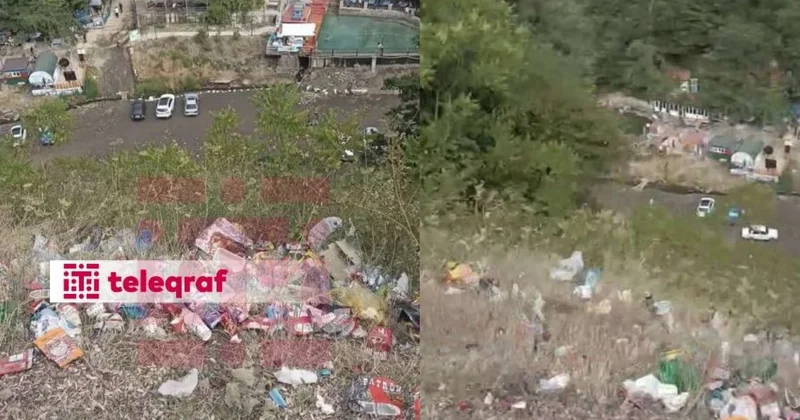 Masallıda “İstisu” istirahət mərkəzinin ətrafı zibil içindədir FOTO