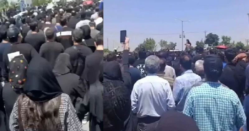 Həmədanda hökumətə qarşı şüarlar səsləndirildi