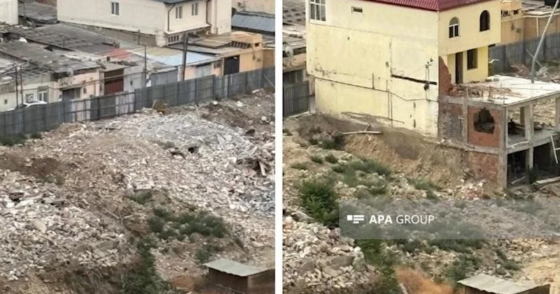 Alatavadakı qalmaqallı mülk söküldü Razılığa gəldilər