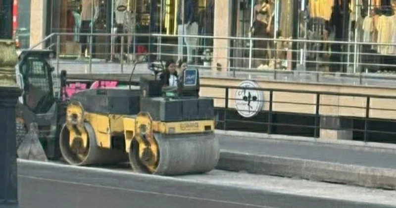 Yasamalda piyada səkisi “yoxa çıxdı” FOTO