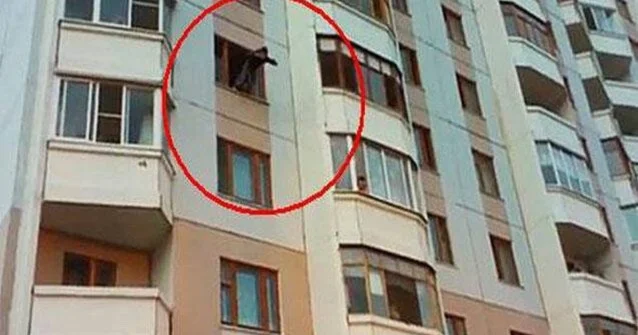 14 cü mərtəbədən yıxılan qız sağ qaldı