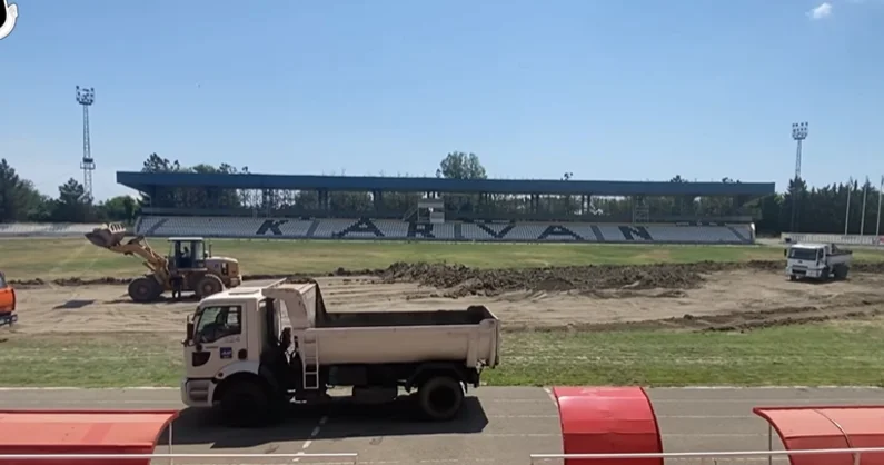 Yevlax stadionunda təmirin nə vaxt başa çatacağı bilinmir