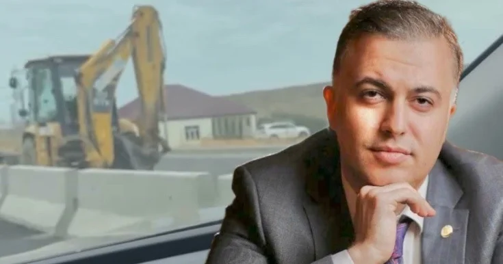 Yeni yolun söküntüsünə etiraz etdi Video