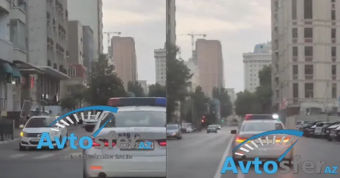 Övladını xəstəxanaya çatdırmağa çalışan vətəndaşın köməyinə yol polisi çatdı VİDEO