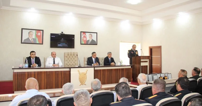 Goranboyda bir qrup polis əməkdaşına fəxri fərmanlar verilib
