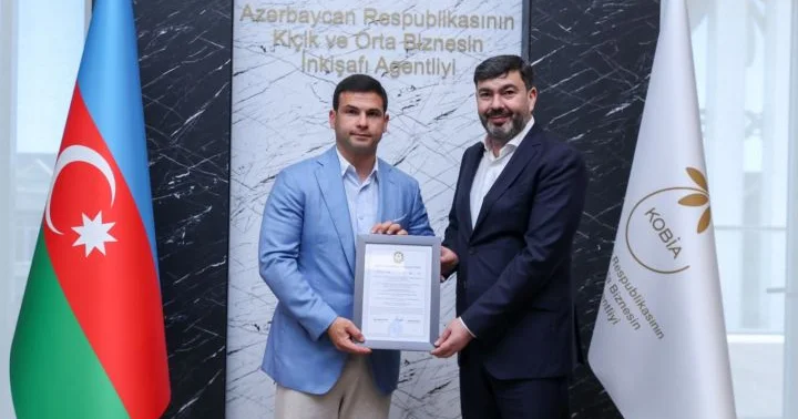 3 cü KOB klaster şirkəti yaradılıb Şəhadətnamə verildi