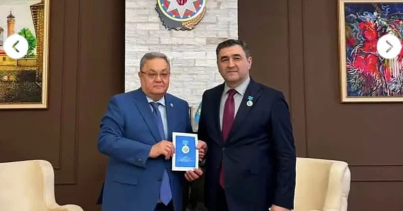 Azərbaycanın Qazaxıstandakı səfiri medalla təltif edilib