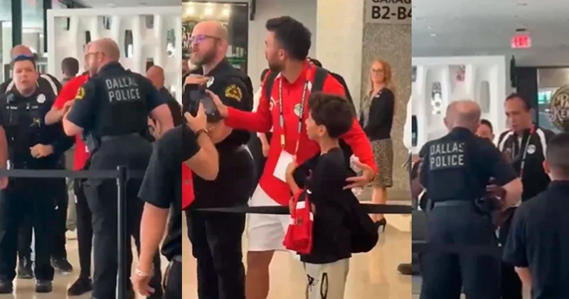 Dallas polisi Misir futbol millisinin nümayəndəsini həbs etmək istəyib VİDEO