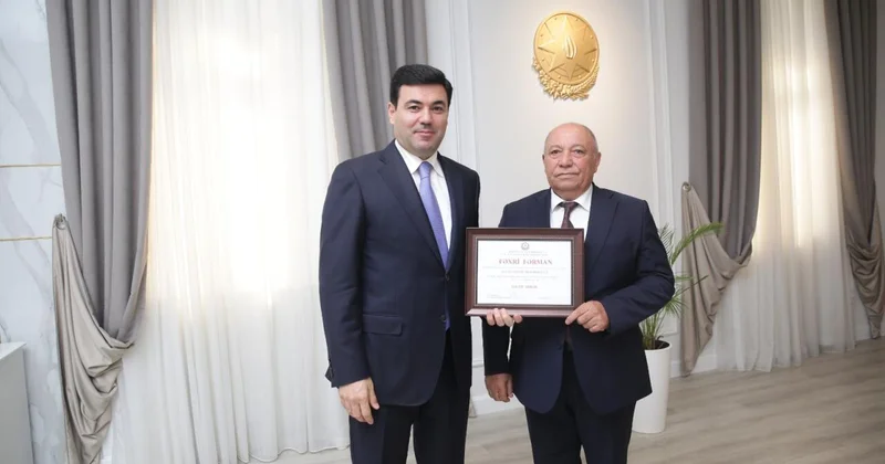 Xaçmaz rayonunda Əməkdar həkim Səyyaf Tağıyev 70 illiyi münasibətilə təltif olunub (Foto)