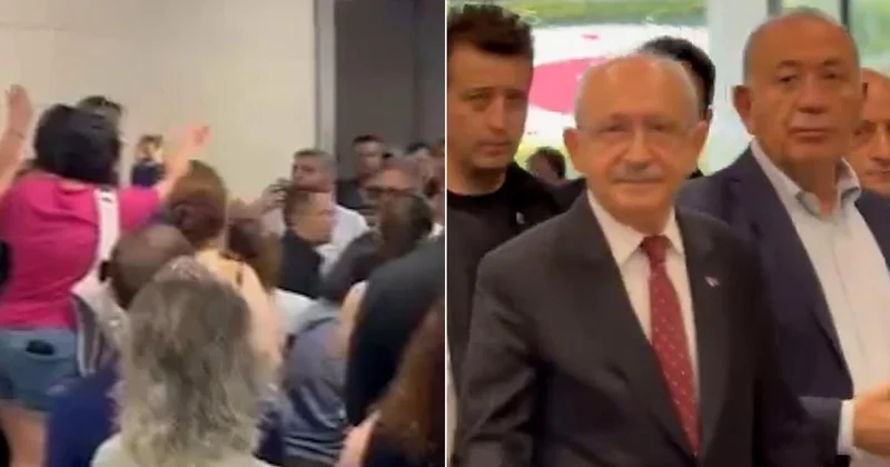 Kılıçdaroğlu ona dəstək üçün Ədliyyəyə gəldi, etirazlar alovlandı
