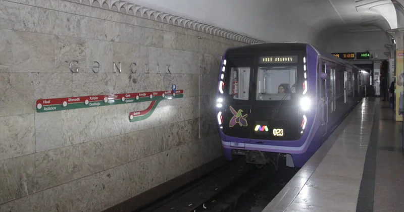 Ötən ay Bakı metrosundan istifadə edən sərnişinlərin sayı 7% artıb