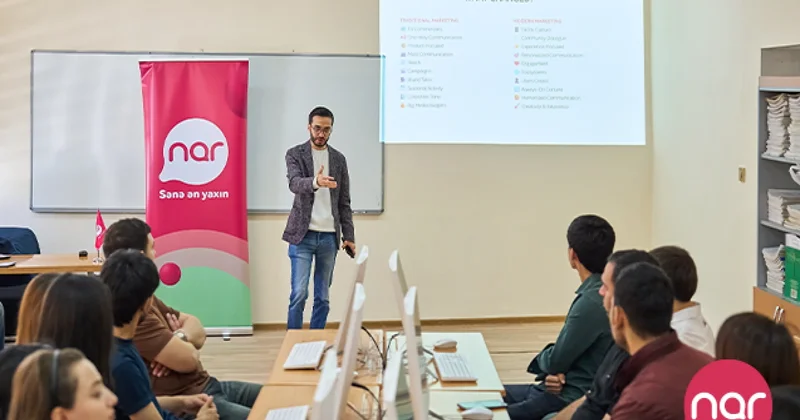 “Nar” Gəncədə tələbələr üçün marketinq və karyera təlimləri təşkil edib