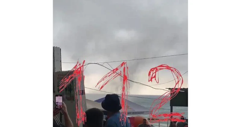 Смерч разнес пляж в Краснодарском крае ВИДЕО
