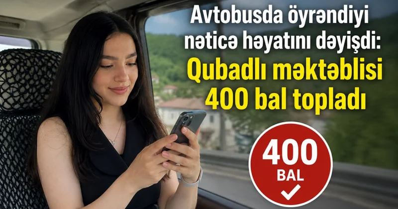 IV qrup üzrə ən yüksək nəticə ilə fərqlənən Qubadlı rayonu Mərdanlı kənd orta məktəbin şagirdi Zəhra Həsənli FOTO