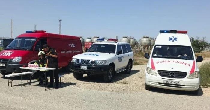 FHN in növbəti yanğın taktiki təlimi Foto