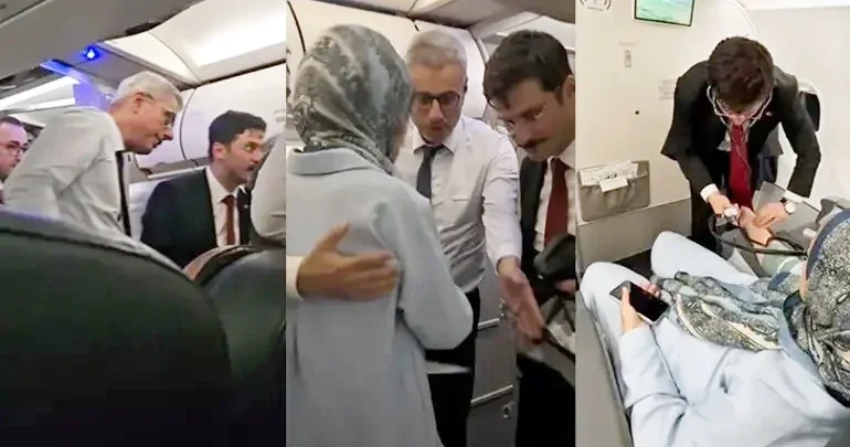Təyyarədə sərnişinin halı qəfil pisləşdi: İlk yardıma nazir qaçdı