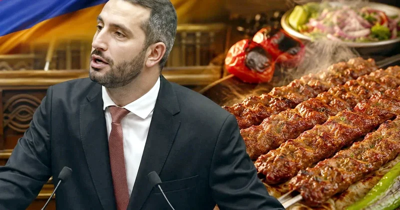 Ermənistan parlamentində gözlənilməz anlar: Ruben Rubinyan Adana kababı ndan danışdı