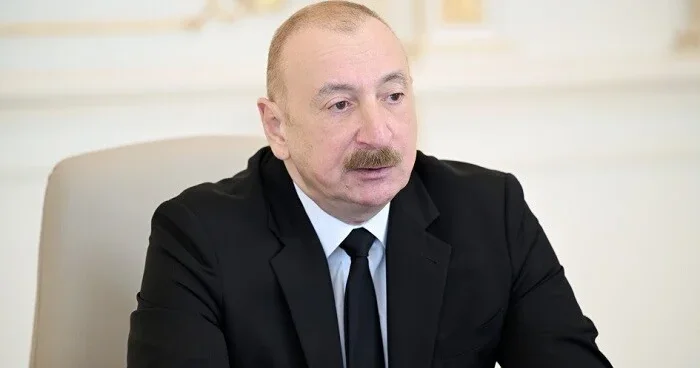 İlham Əliyev "Yeni Səngəçal" yarımstansiyasının açılışında...