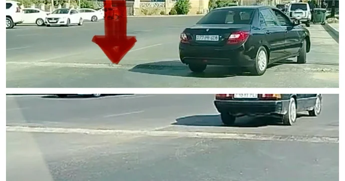 Bakıda təhlükəli küçə: Maşınlar çuxura düşür, ard arda qəzalar baş verir VİDEO