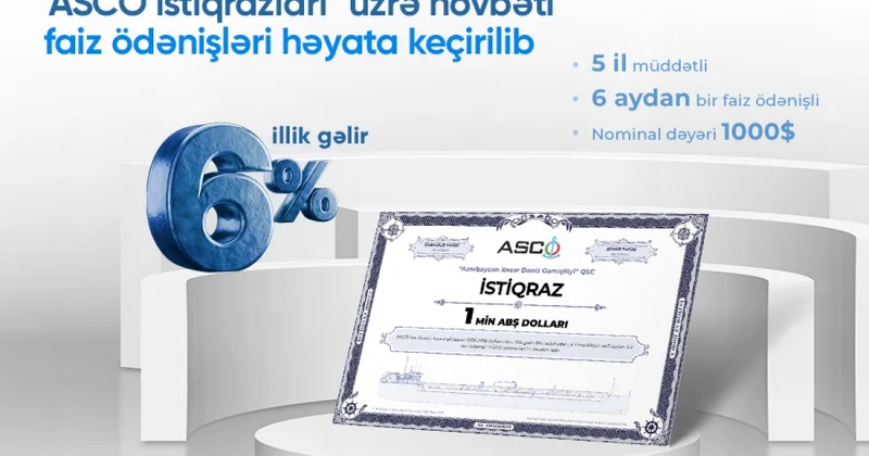 “ASCO istiqrazları” üzrə növbəti faiz ödənişləri icra olunub