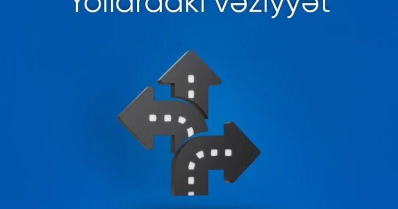 Bakıda bir sıra yollarda nəqliyyatın hərəkətində sıxlıq yaranıb