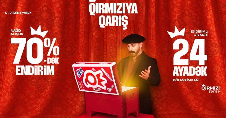 “Qırmızıya qarış!” “Baku Electronics”də 70% dək endirim