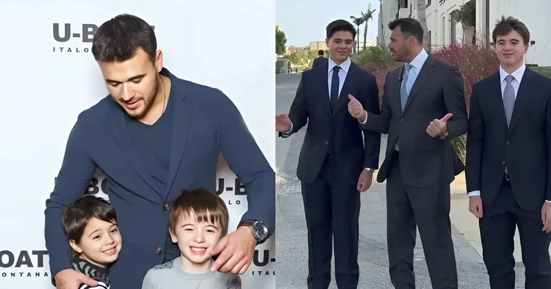 Emin Ağalarov oğlanları ilə