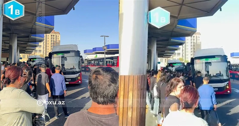 В Баку водитель высадил пассажиров и отказался ехать ФОТО ВИДЕО