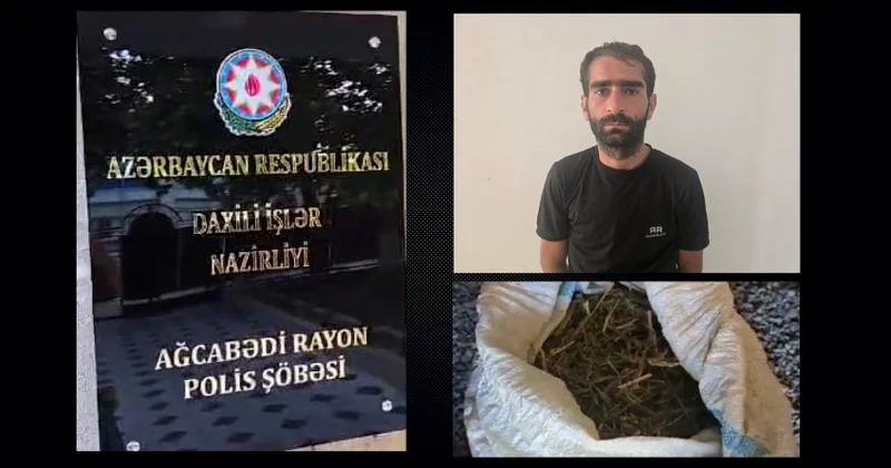 Ağcabədidə 5 kiloqram marixuana satmaq istəyən şəxsi polis saxladı