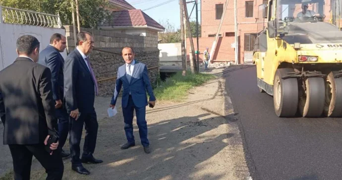 Taleh Qaraşov asfaltlanma işləri aparılan 3 küçəyə yerində baxış keçirdi FOTO