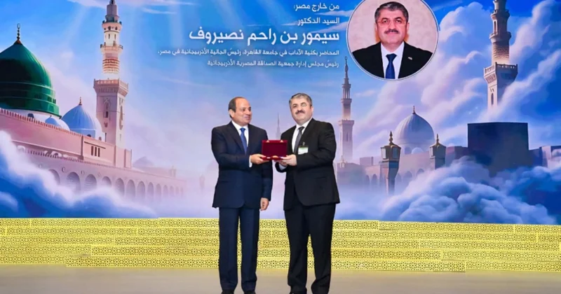 Misir prezidenti azərbaycanlı alimi birinci dərəcəli ordenlə təltif edib