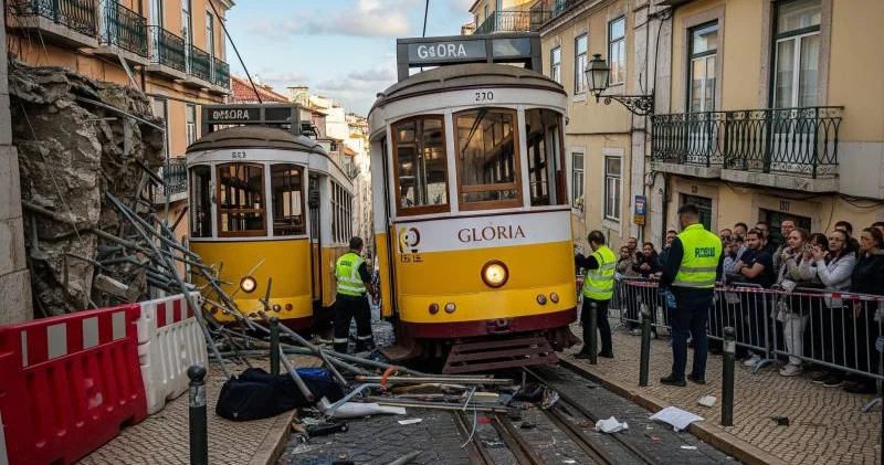 Portuqaliyada tramvay relsdən çıxıb: 15 nəfər ölüb