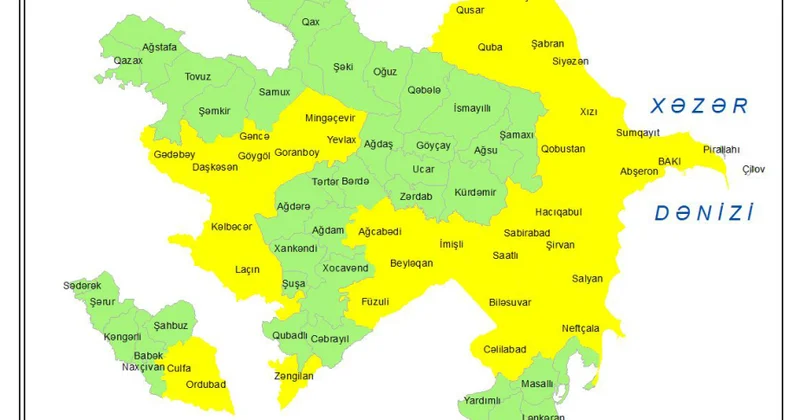 Bakıda və bəzi bölgələrdə sarı külək xəbərdarlığı verilib