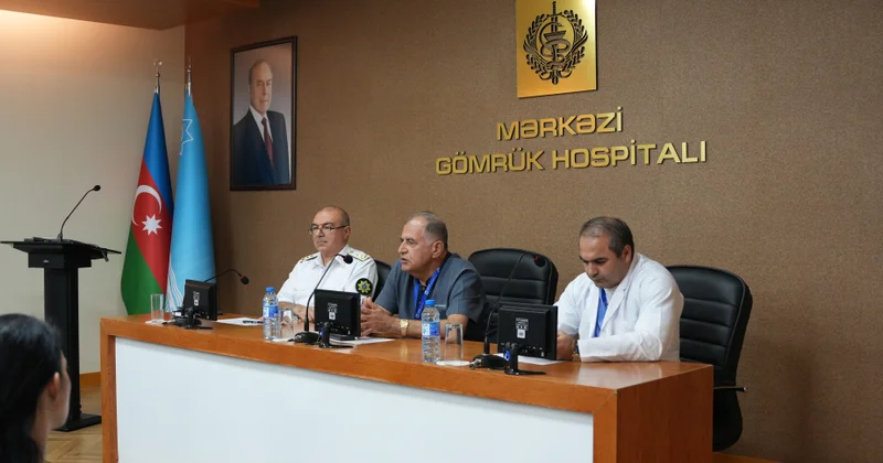 ® Mərkəzi Gömrük Hospitalında yeni rezidentlərlə görüş keçirilib