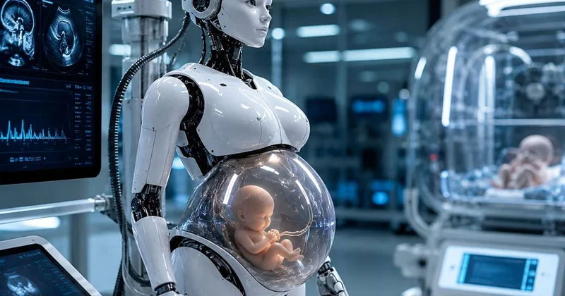 Çində “hamilə robot” hazırlanır: Gələcəkdə uşaqları robotlar daşıya bilər?