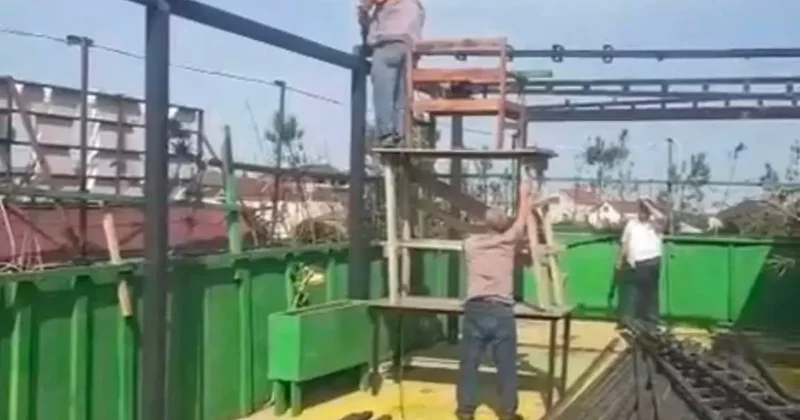 В Баку пресекли незаконное строительство объекта ФОТО