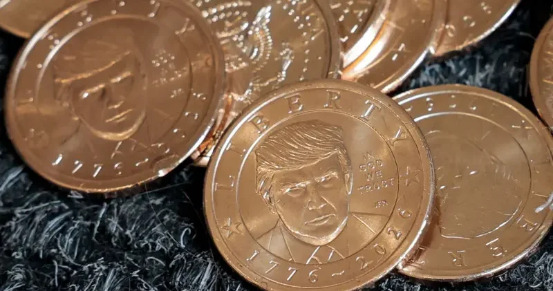 Trampın portreti ABŞ dolları nominalında olan kolleksiya sikkəsində yer alıb