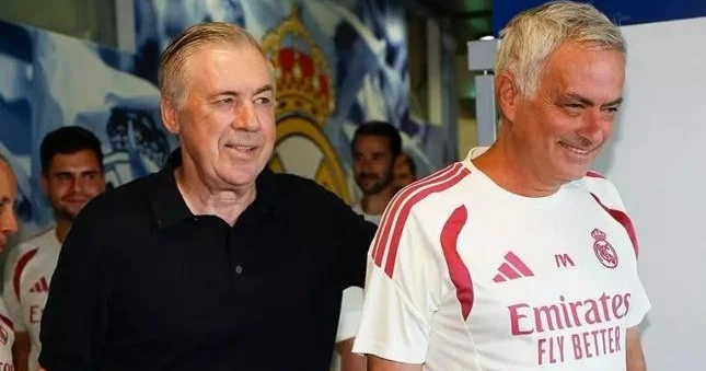 Ançelotti "Real"ı ziyarət etdi Şəkillər