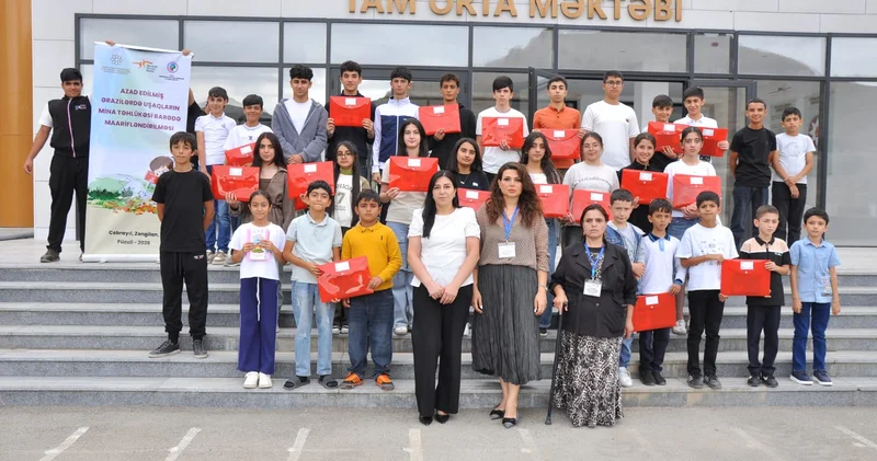 “Azad edilmiş ərazilərdə uşaqların mina təhlükəsi barədə maarifləndirilməsi” FOTOLAR