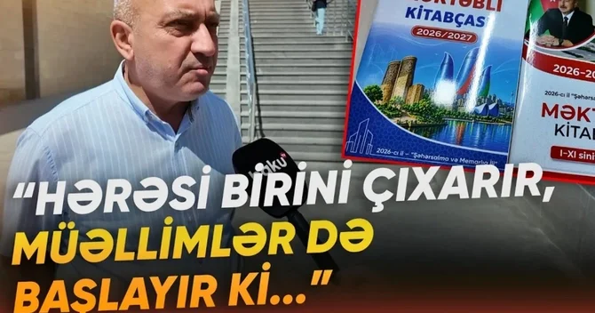 Vahid məktəbli kitabçası niyə yoxdur? Valideynlərə də zərərdir, bizə də, tullayırıq