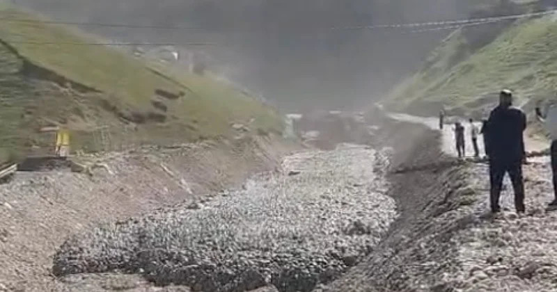 Qusarın Laza kəndində yenidən palçıq və lil axını müşahidə olunub