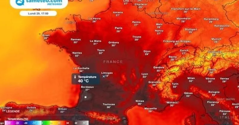 Fransada yeni isti hava dalğası gözlənilir