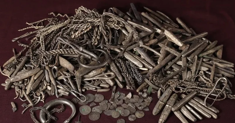 Həyətində terras tikirdi 1100 illik vikinq xəzinəsi tapdı