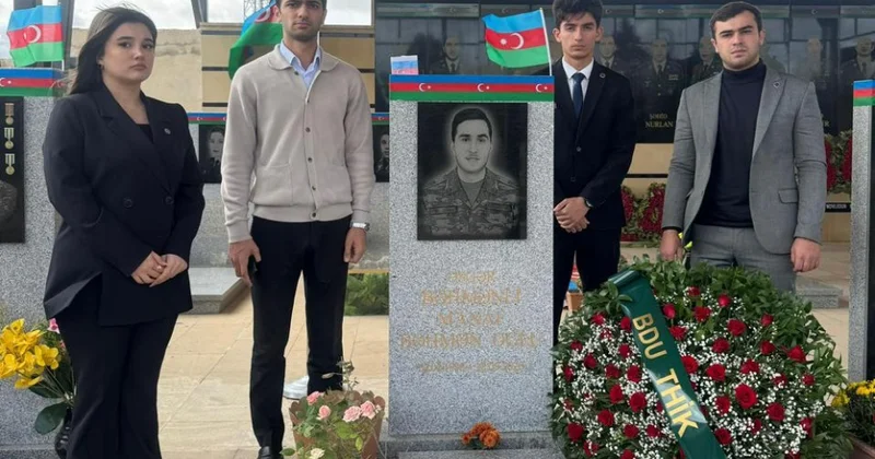 BDU nun şəhid məzunlarının məzarları ziyarət olunub