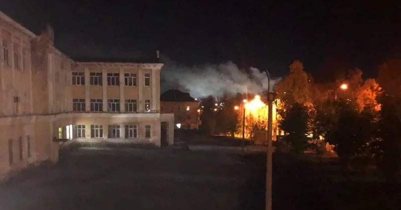Ukrayna bu dəfə Permi HƏDƏF ALDI Məşhur “Azot” zavodu ALOVLAR İÇİNDƏ VİDEO