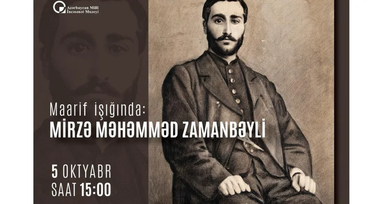 Mirzə Məhəmməd Zamanbəylinin 165 illik yubileyi qeyd olunacaq